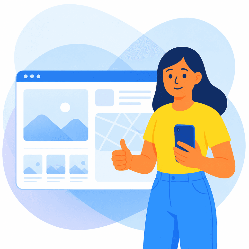 Illustration: Professioneller Online-Auftritt für kleine Betriebe